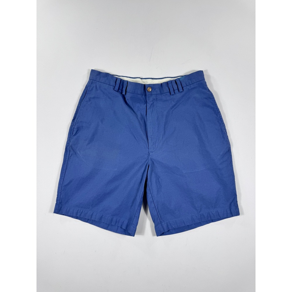 Turnbury Mens Blue Cotton Pleated Front Shorts Size 36‎
